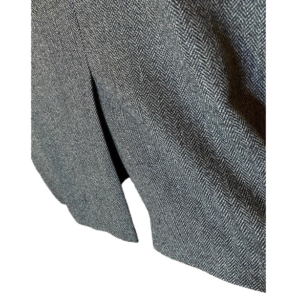 Paul Fredrick Jacket Blazer Mens 44 R New Wool w Viscose Lined Gray Herringbone - Picture 4 of 12